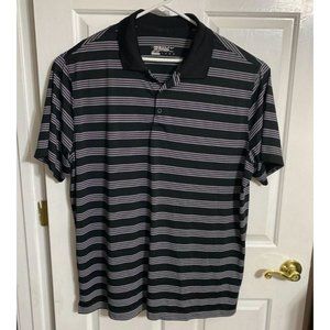 Nike Golf Polo Shirt Mens Size XXL Dri Fit Black/White